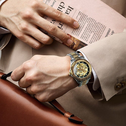 BowLift | Retro Lux Hand-Engraved Automatic Mechanic Watch