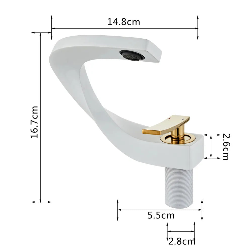 BowLift | Nordic Arch Artistic Deck Mounted Faucet