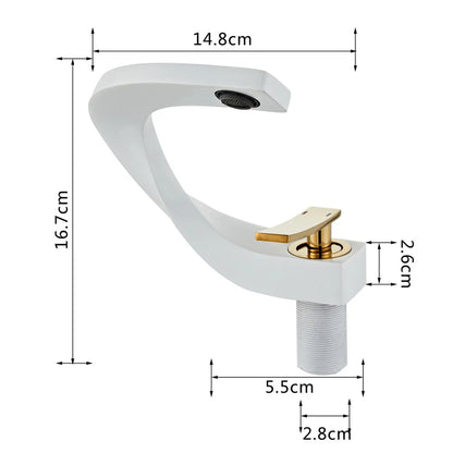 BowLift | Nordic Arch Artistic Deck Mounted Faucet