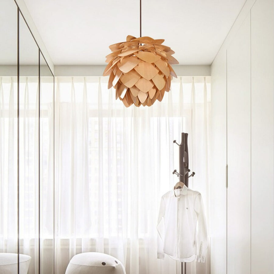 Skanto | Handmade Pinecone Wood Pendant Lamp
