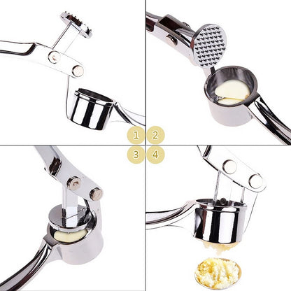 BowLift | Stainless Steel Garlic Press Chopper: Premium Hand Mill & Masher for Easy Garlic Preparation in the Kitchen
