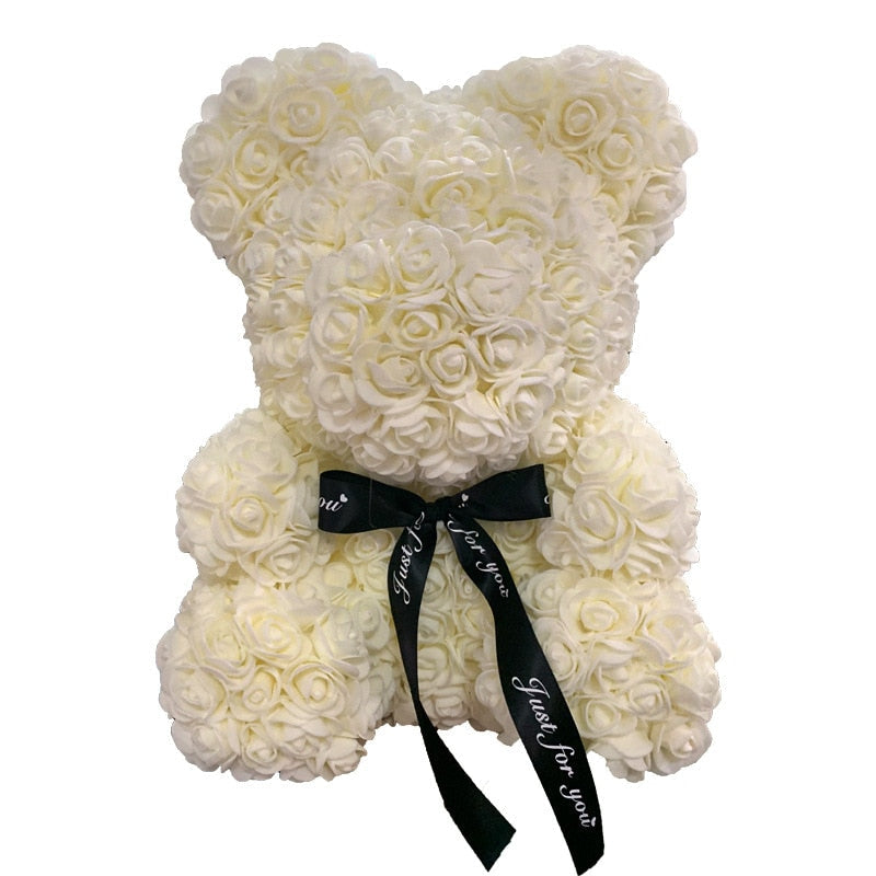 BowLift | Artificial Rose Flowers Teddy Bear