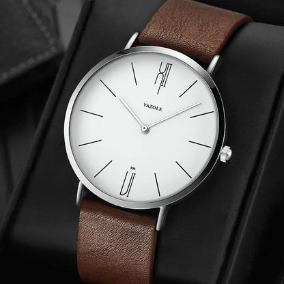 Men's wristwatch in Old Money style, classic and stylish