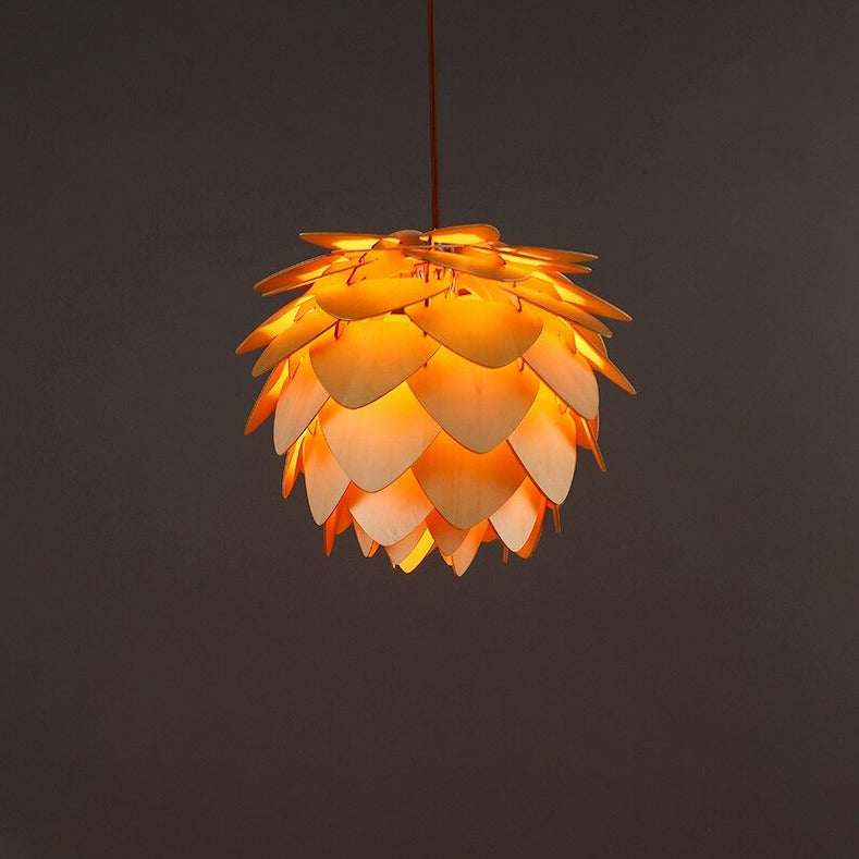 Skanto | Handmade Pinecone Wood Pendant Lamp