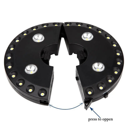 BowLift | LightClip Umbrella Light | Wireless & 3 Brightness Levels | For Garden & Camping