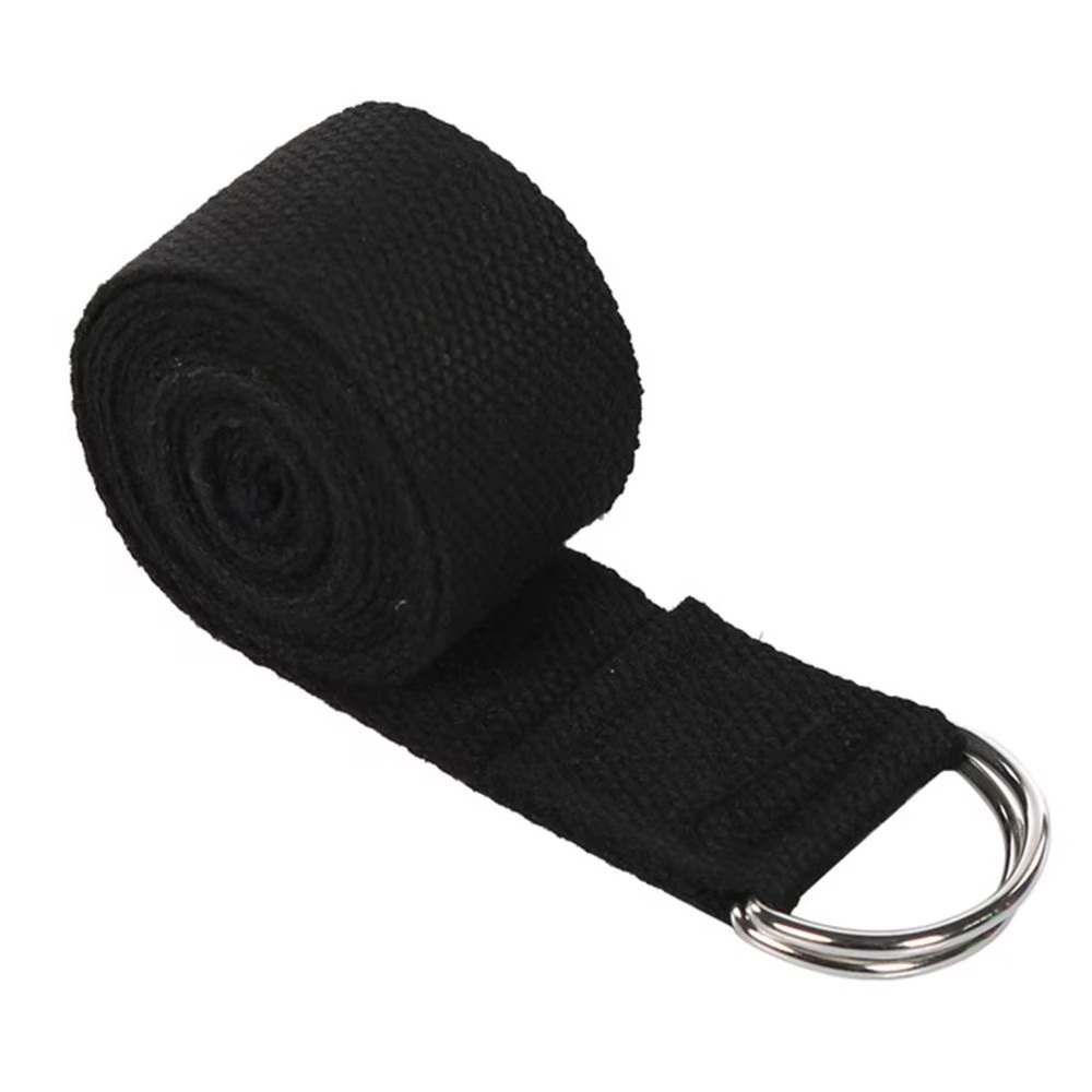 BowLift | Premium Cotton Yoga Strap with Adjustable D Ring Buckle for Stretching and Pilates