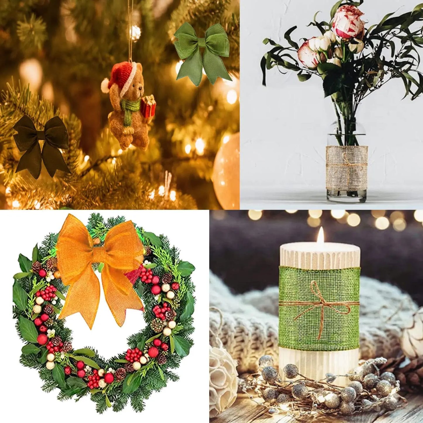 Skanto | 3M Rustic Jute Ribbon – 60mm Wide Gift Ribbon for DIY, Christmas & Weddings