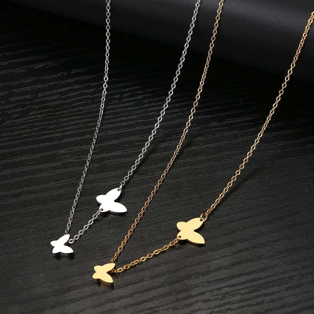 Skanto | Dainty Fluttering Butterfly Necklace