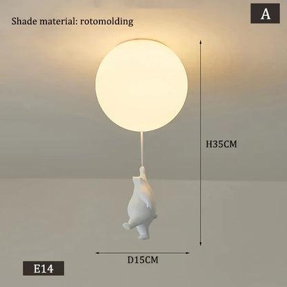 Skanto | Hanging Bear Balloons Lamp