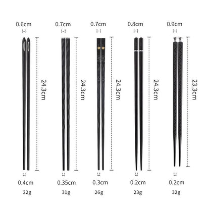 Skanto | DineLux – Luxurious Chopstick Set with Refined Designs (5 Pairs)