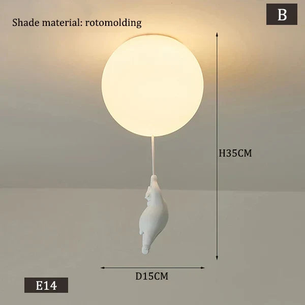 Skanto | Hanging Bear Balloons Lamp