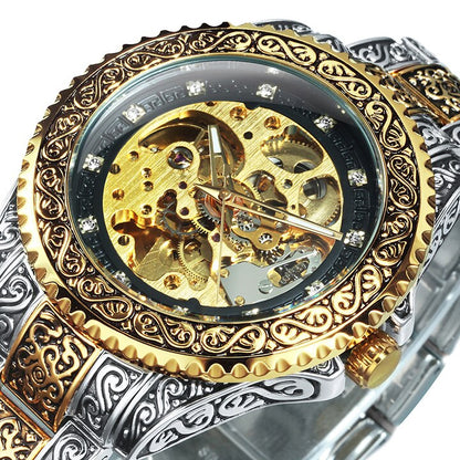 BowLift | Retro Lux Hand-Engraved Automatic Mechanic Watch