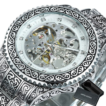 BowLift | Retro Lux Hand-Engraved Automatic Mechanic Watch