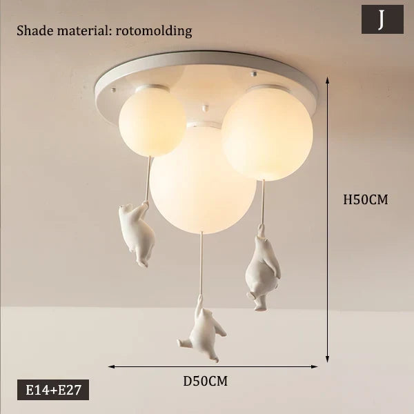 BowLift | Hanging Bears Balloons Lamp
