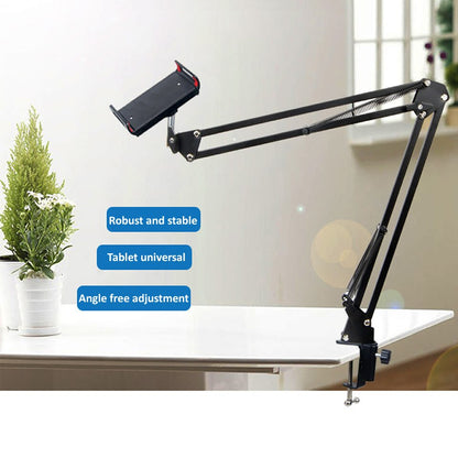 VIvolux | Long Arm Heavy Duty Desk Mount Tablet Holder