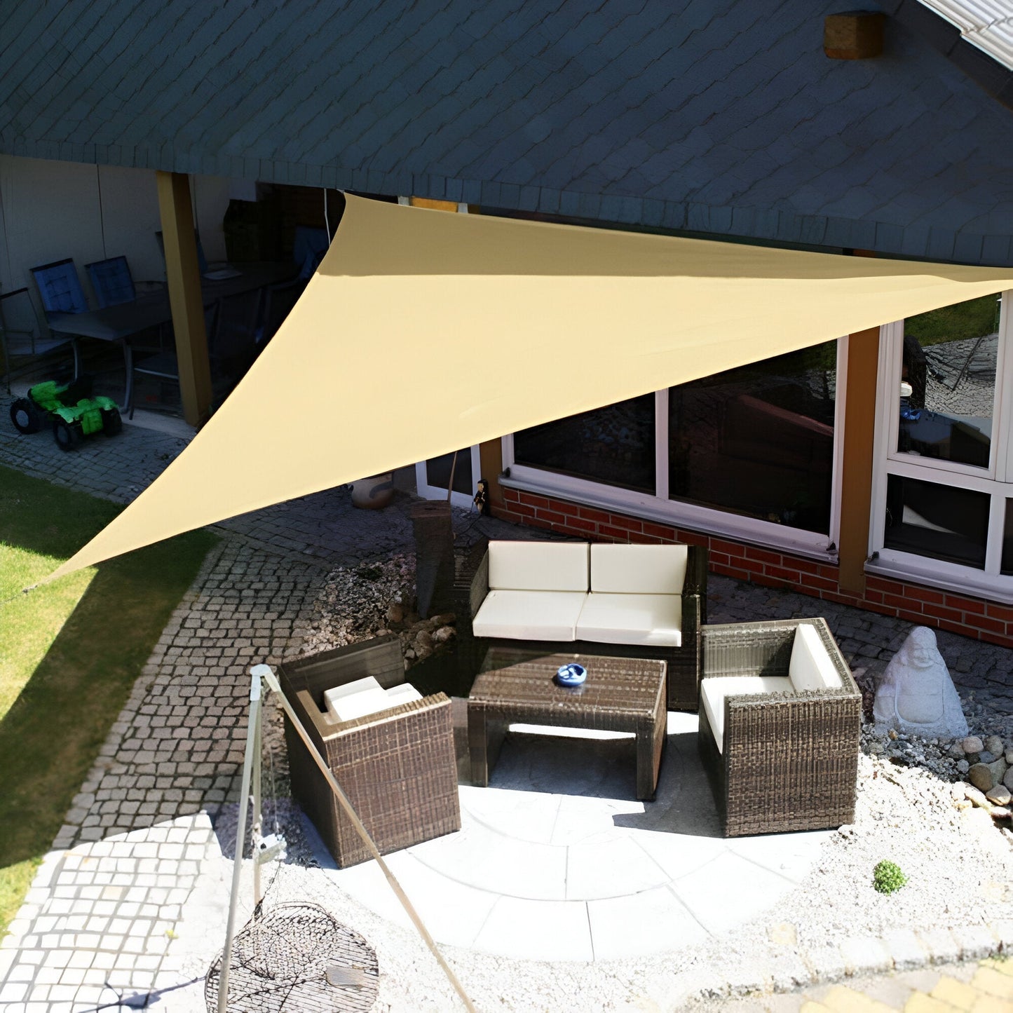 Skanto | Waterproof Sun Shade – UV Protection for Balcony, Garden or Patio (Triangular or Square)