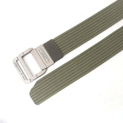 Kalsten | Unisex Canvas Belt – Double Metal Ring Buckle, Adjustable
