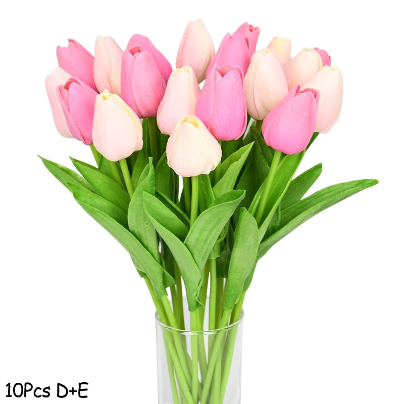 Skanto | Artificial Tulip Bouquet, Decoration (10 Pieces)