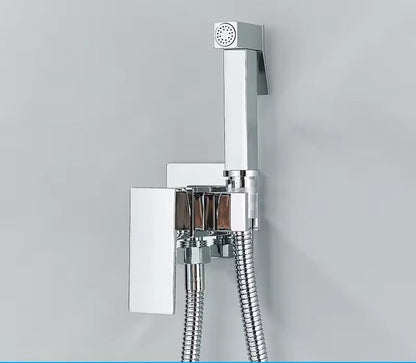 Skanto | Matte Black Bidet Shower Faucet Solid Brass, Hygienic Shower, Hot-Cold Mixer Tap, Muslim Toilet Faucet