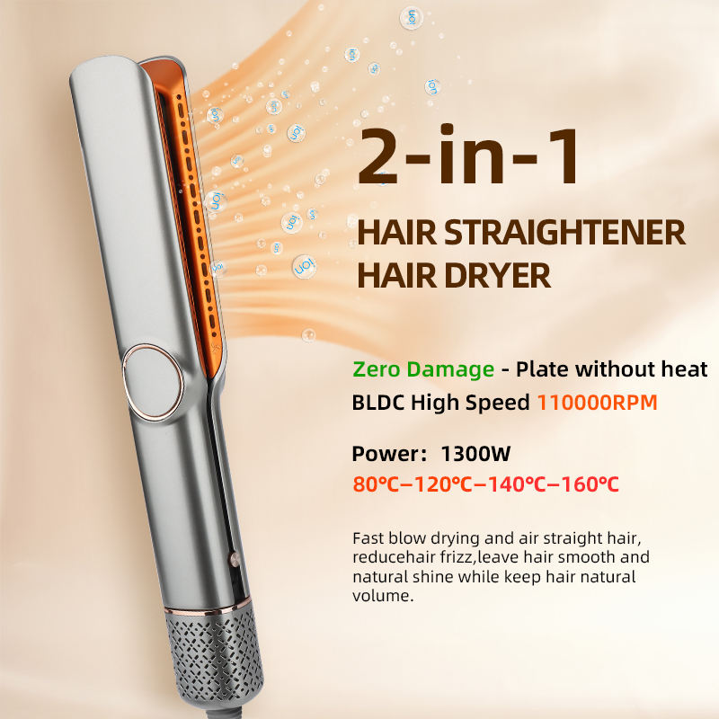 2-in-1 Hair Dryer & Straightener