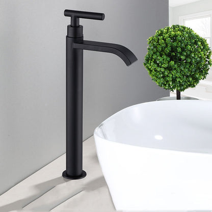 Skanto | Matte Black Cold Water Single Faucet for Sink Installation