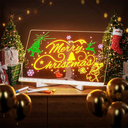 Kiddli Reusable LED Drawing Board with Light Pen