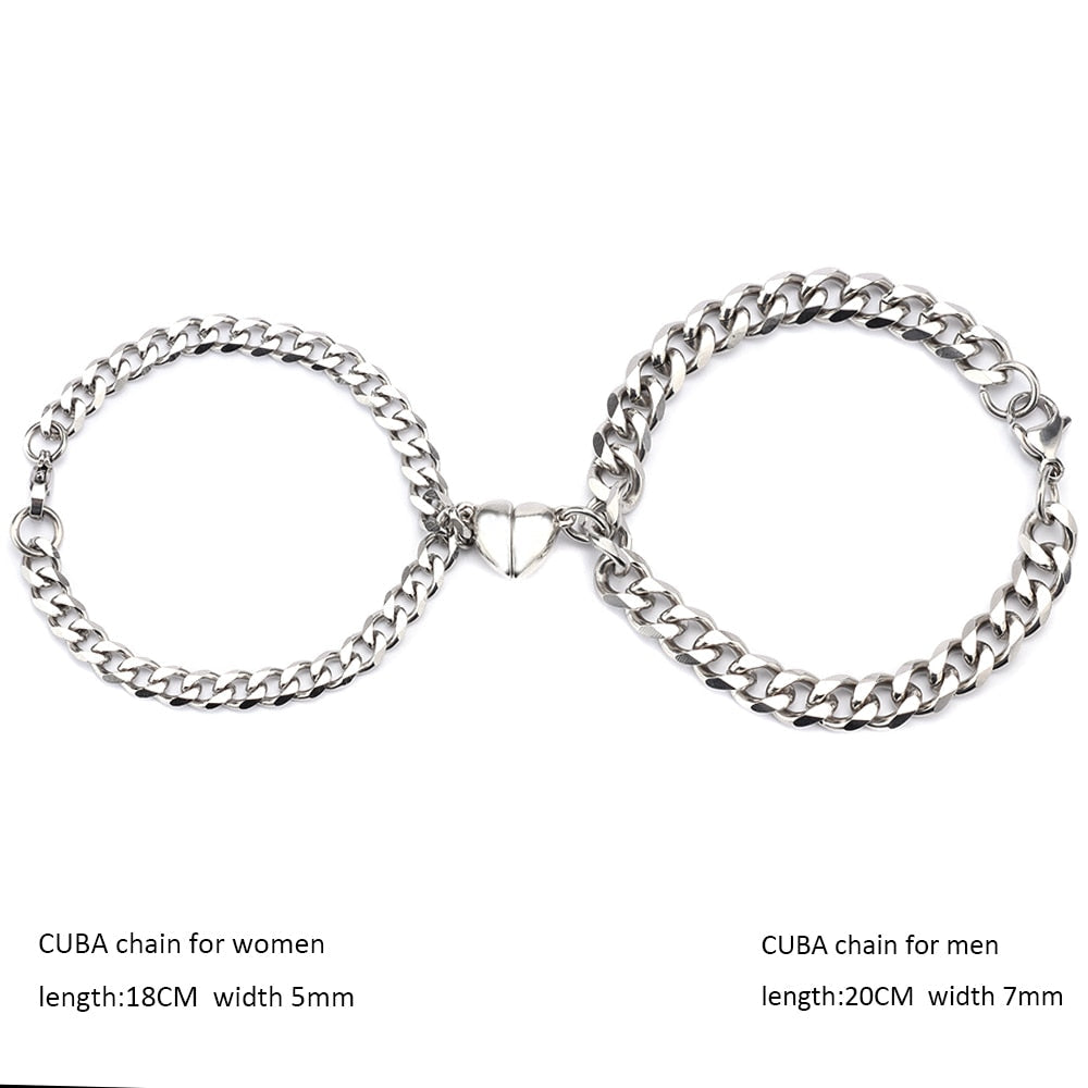BowLift | Heart-Shaped Magnet Couples Bracelet