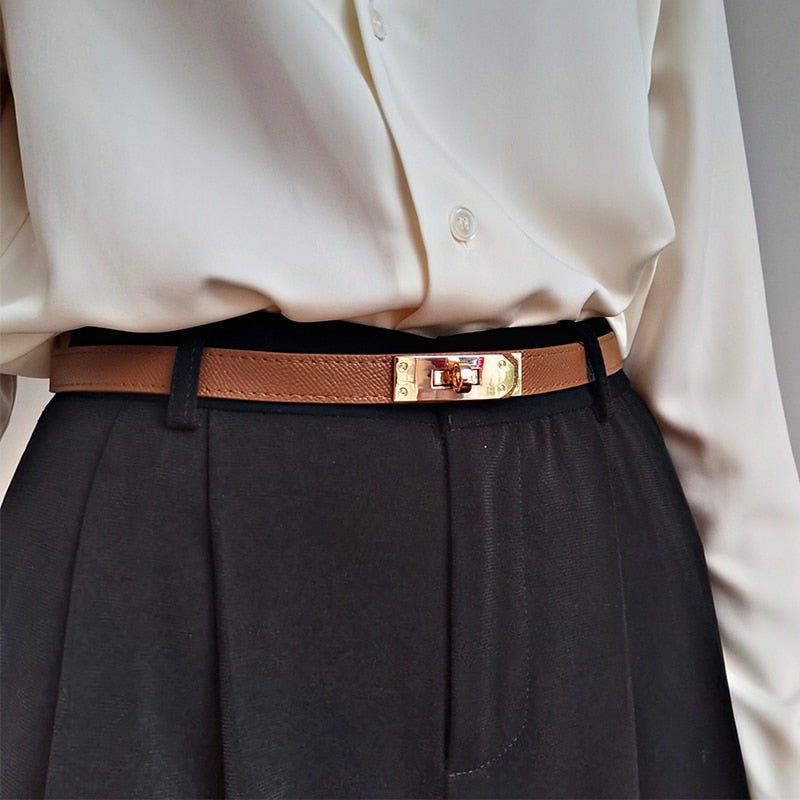 Skanto Size-Adjustable Women's Leather Belt