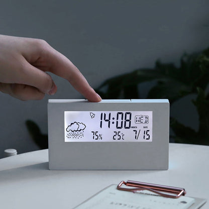 Transparent Crystal Vision Multifunctional Desktop Clock | Karnz