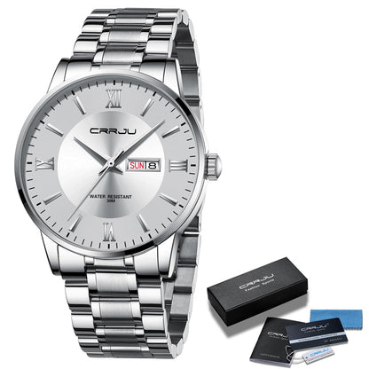 Skanto | Men's Luxury Waterproof Sports Watch – Stainless Steel Quartz Chronograph