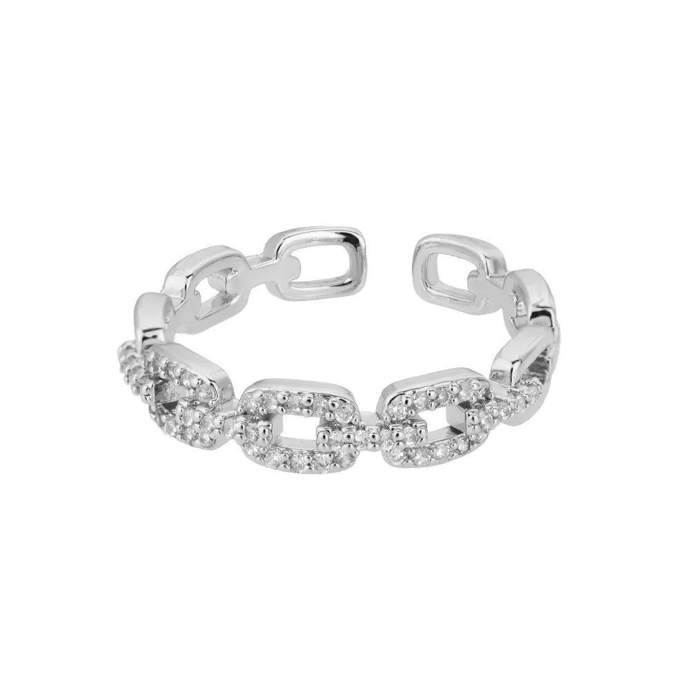 BowLift | Adjustable Diamond Chain Link Ring