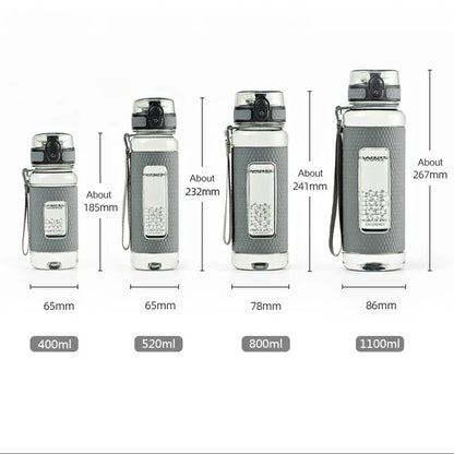 Kalsten | UZSPACE Sport Water Bottles, BPA-free, portable, impact-resistant, leak-proof, large capacity, fitness water kettle, Tritan plastic drinking bottle