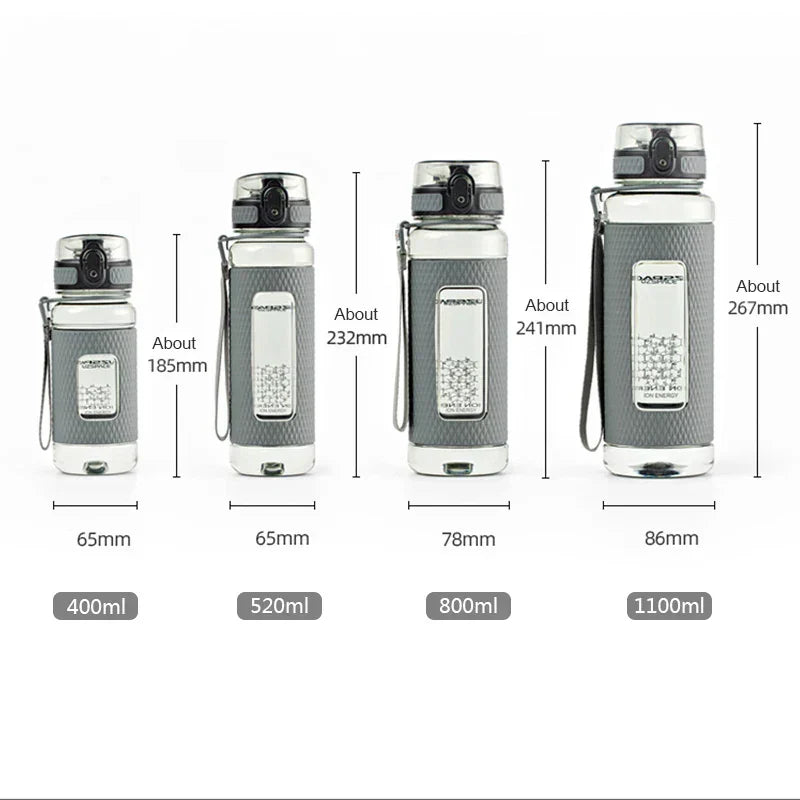 UZSPACE Sport Water Bottles, BPA-Free, Portable, Shockproof, Leakproof, Large Capacity, Gym Water Jug, Tritan Plastic Drinkware