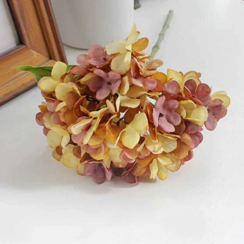 Silk hydrangea as home decoration