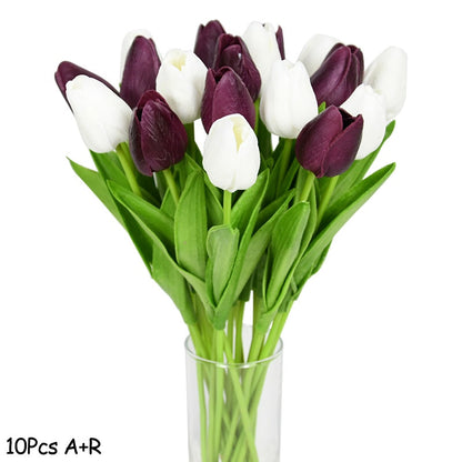 Skanto | Artificial Tulip Bouquet, Decoration (10 Pieces)