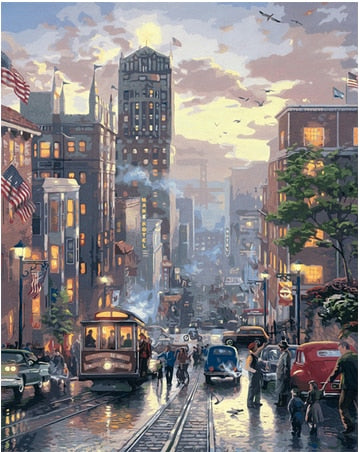 City portrait (Paint by number) Kalsten