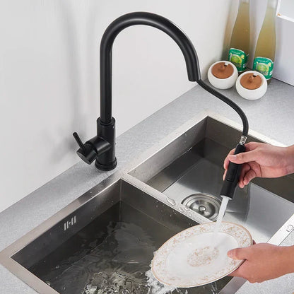 BowLift | SmartTouch | Kitchen Faucet with Touch Sensor and Pull-Out Spray Head – Brushed Nickel