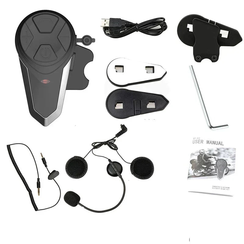 Skanto | Motorcycle Helmet Bluetooth Intercom with FM & 1000m Range – RoadLink S3