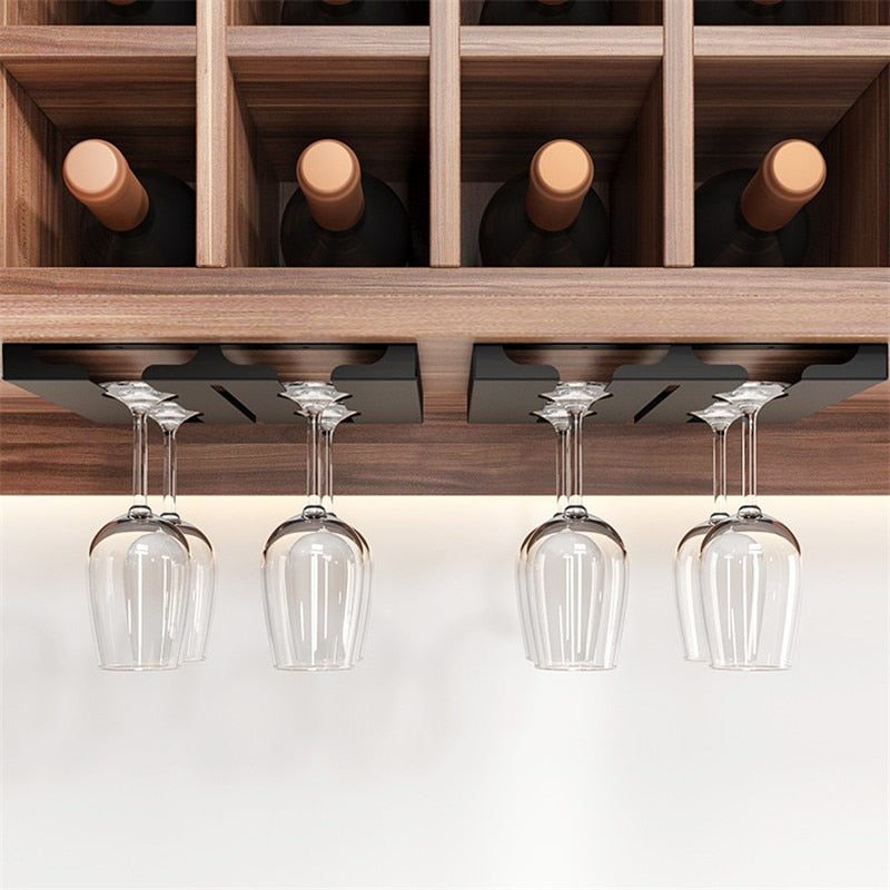 Skanto | Under Cabinet Glass Organizer Rack