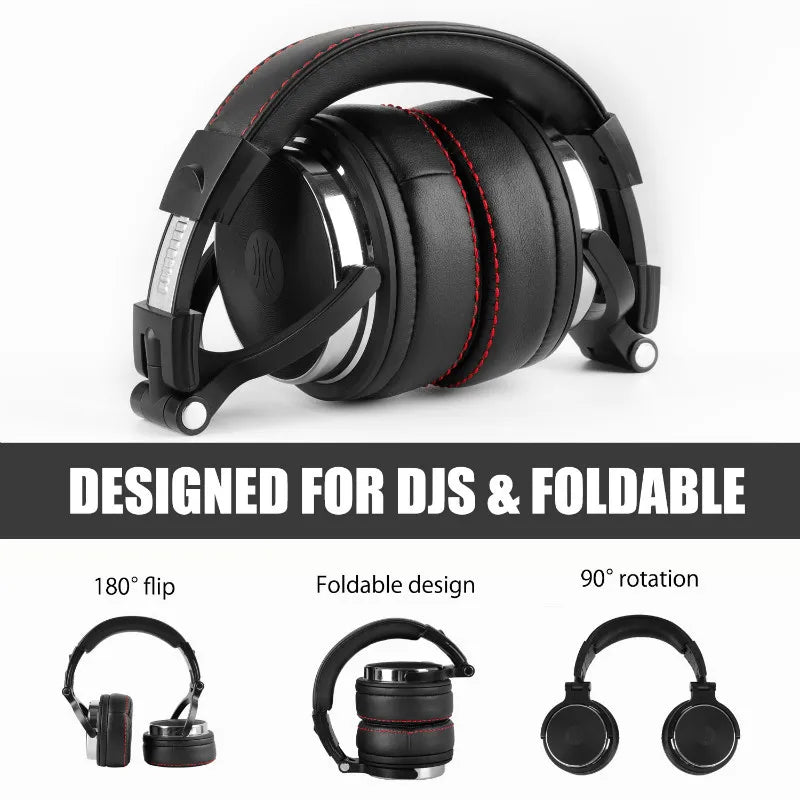 Oneodio Wired Studio Pro 50 & Pro 30 DJ Headphones with Mic - TWS Noise Cancelling HiFi Stereo Dynamic Headset