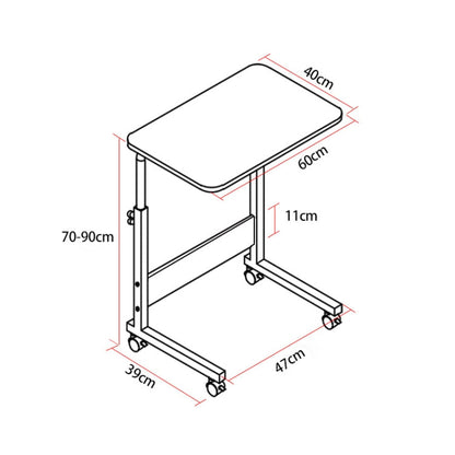 Skanto | Wood Grain Portable Home Removable Laptop Table Bedside Table