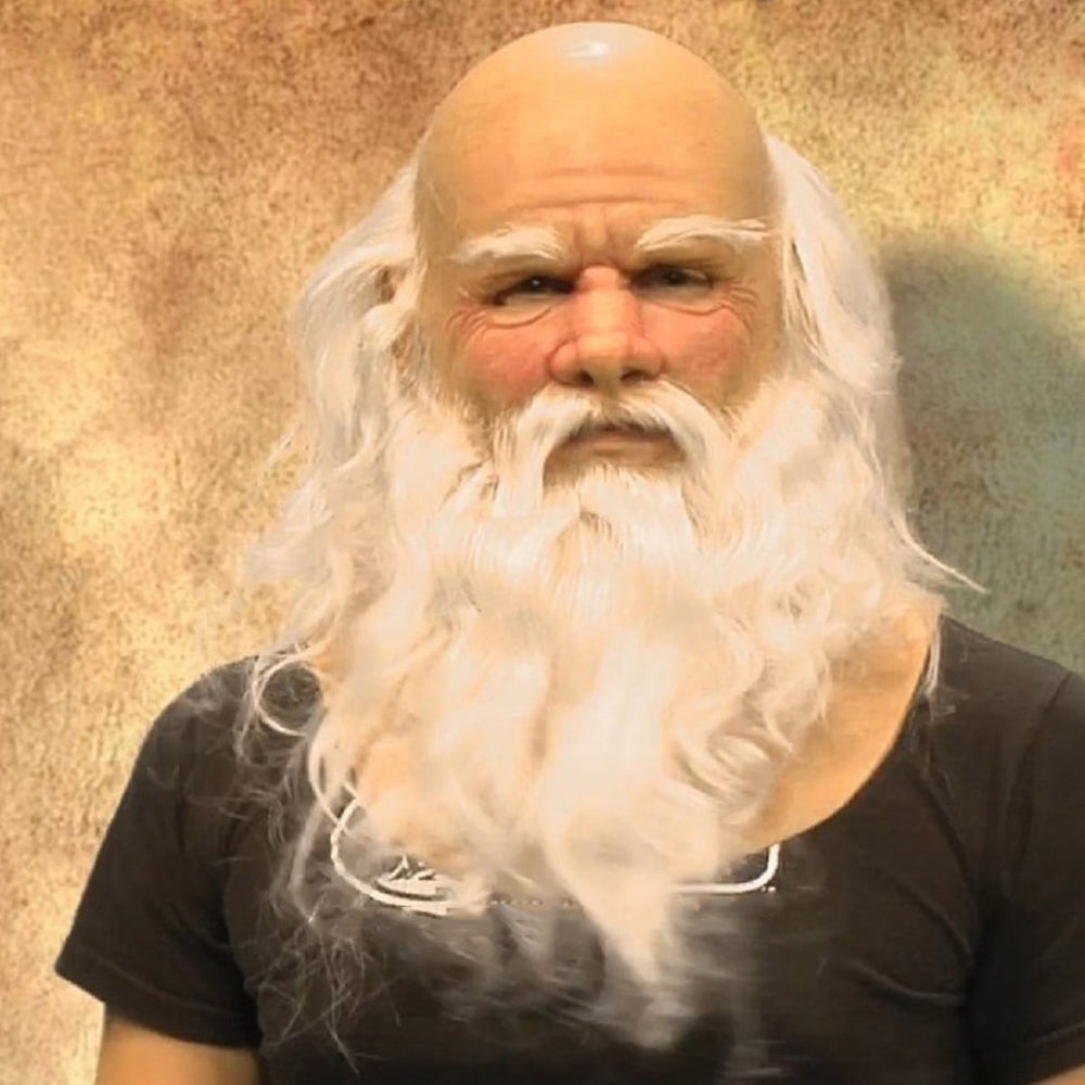 Realistic Old Man Mask – Halloween and Cosplay Latex Mask with movable mouth | Karnz