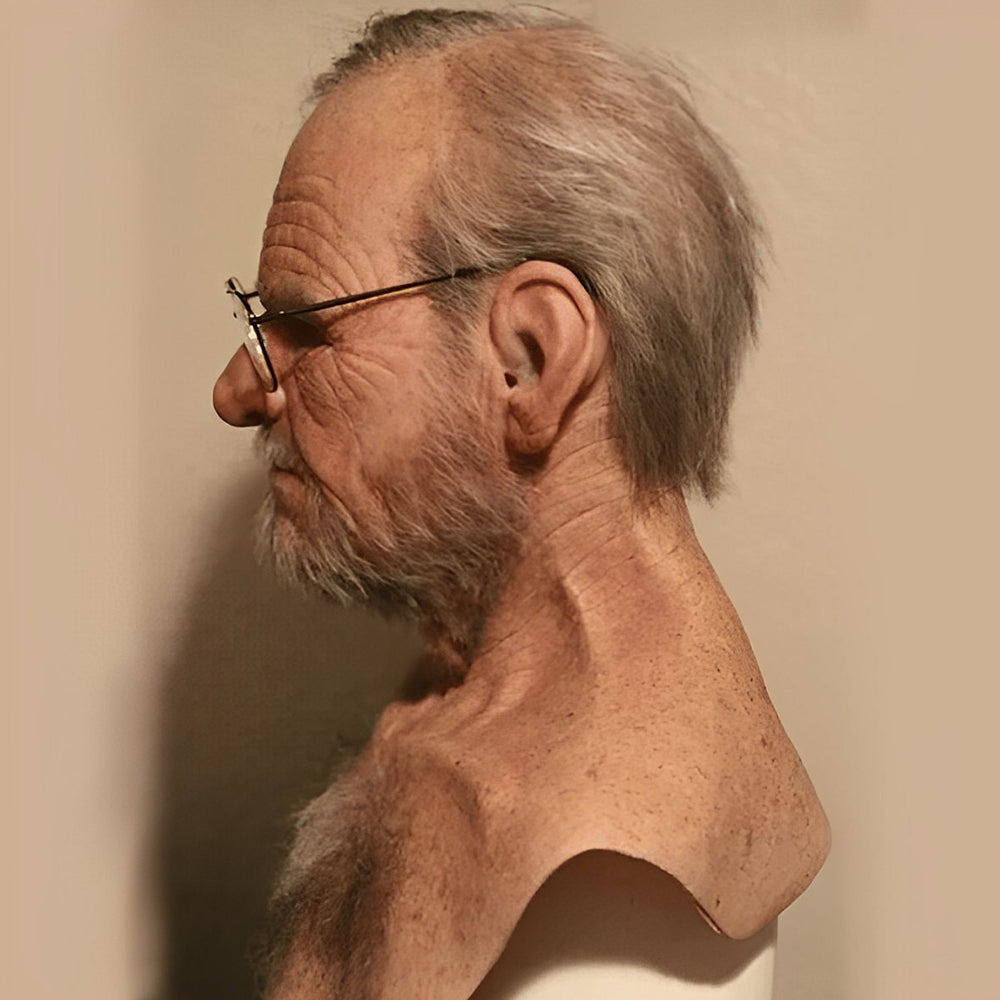 Realistic Old Man Mask – Halloween and Cosplay Latex Mask with movable mouth | Karnz