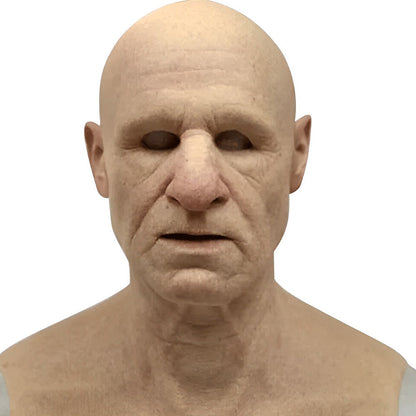 Realistic Old Man Mask – Halloween and Cosplay Latex Mask with movable mouth | Karnz