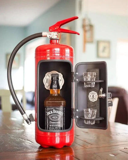Skanto | Hidden Minibar in Fire Extinguisher Design for Stylish Drink Storage
