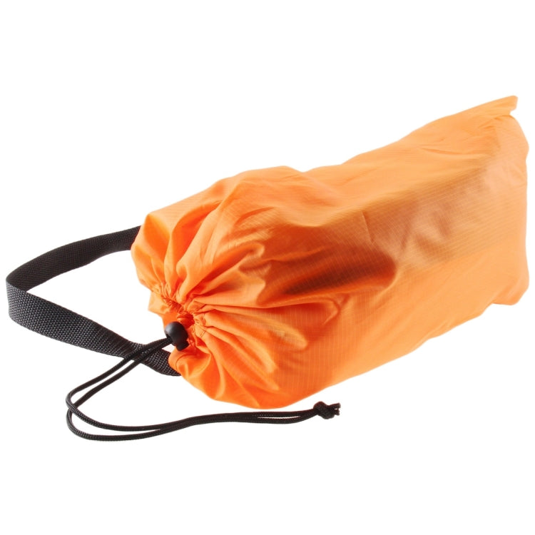 Sandsberg | Inflatable Lounger Polyester Fabric Compression Air Cushion Sofa for Beach / Travel / Hospitality / Fishing, Size: 185cm x 75cm x 50cm, Standard Quality (Orange)