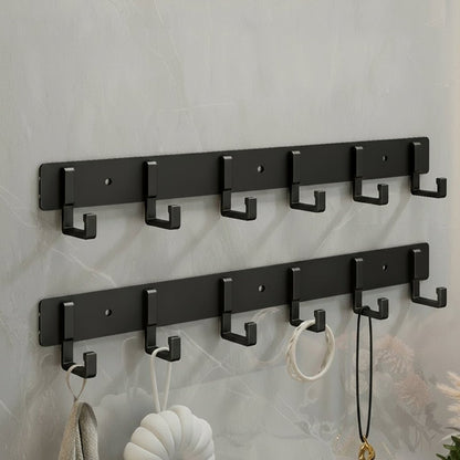 Skanto | Sturdy Wall Coat Rack with Black Hooks for Stylish Organization