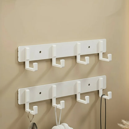 Skanto | Sturdy Wall Coat Rack with Black Hooks for Stylish Organization