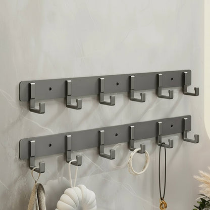 Skanto | Sturdy Wall Coat Rack with Black Hooks for Stylish Organization