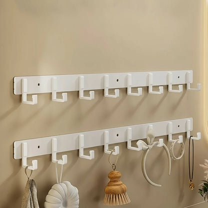 Skanto | Sturdy Wall Coat Rack with Black Hooks for Stylish Organization